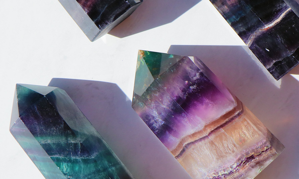 RAINBOW FLUORITE CRYSTAL: Intuitive powers and clarity of the mind