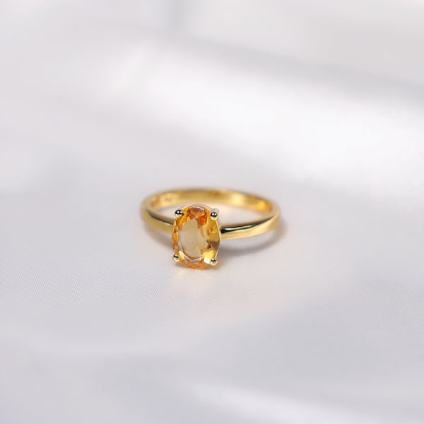 Goddess Of The Sun Citrine Ring
